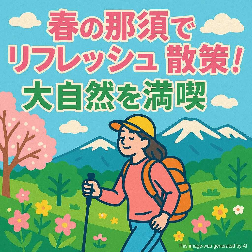 春の那須でリフレッシュ散策！大自然を満喫