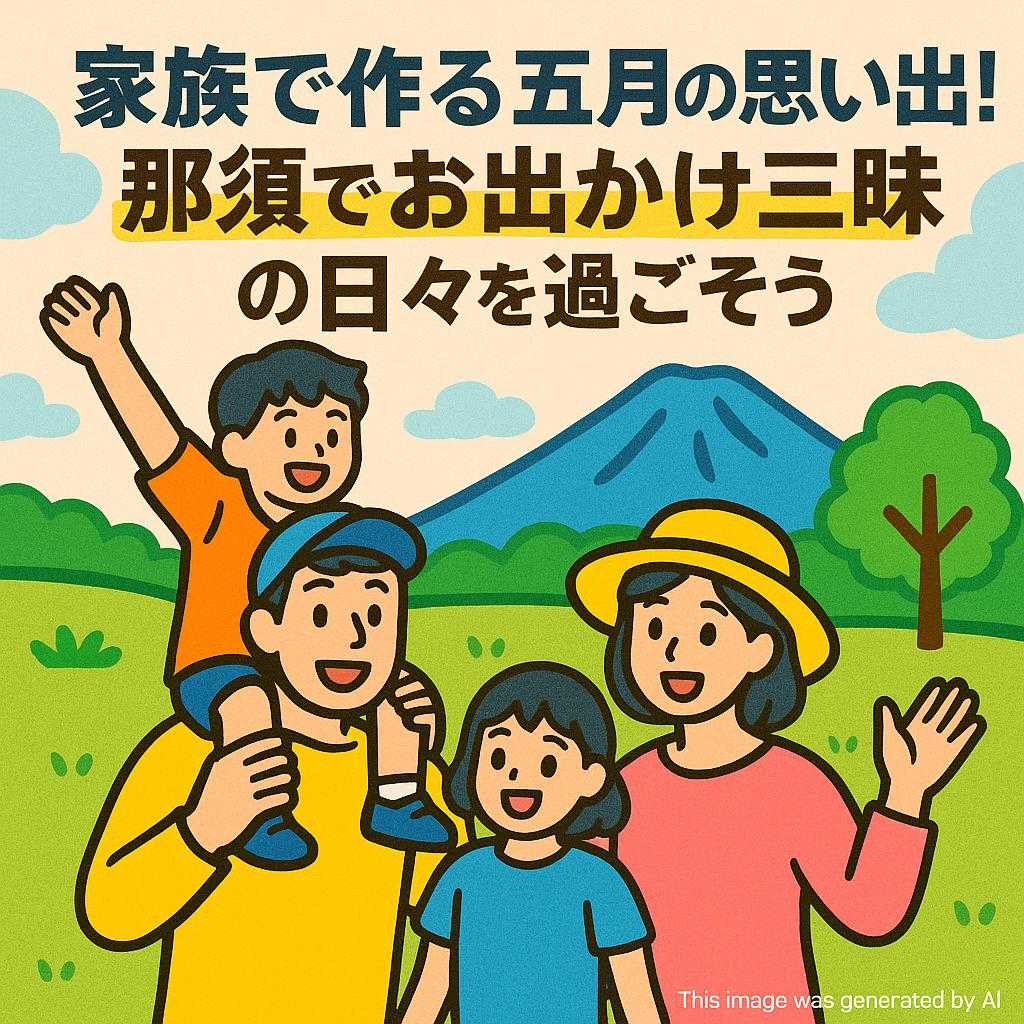 家族で作る五月の思い出!那須でお出かけ三昧の日々を過ごそう