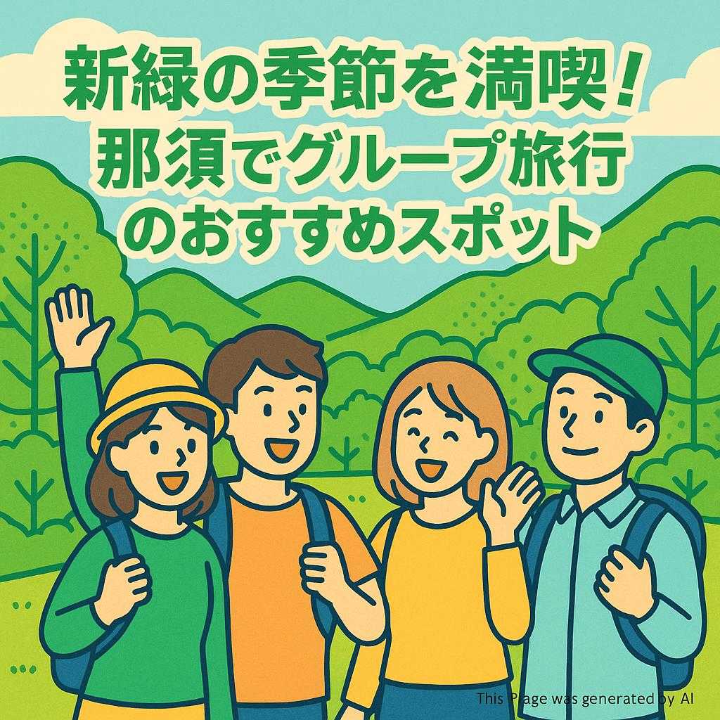 新緑の季節を満喫!那須でグループ旅行のおすすめスポット