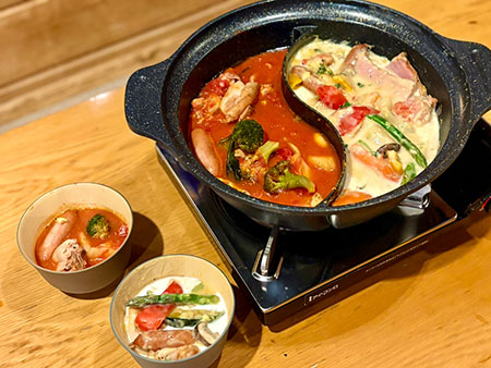 二色鍋orシークレット鍋 無料レンタル！