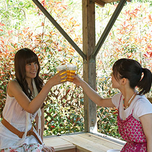 【とち旅】女子会プラン♪木の香りただようログコテージで滞在♪