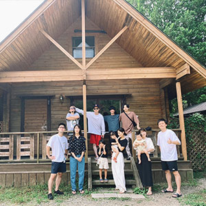 バーベキュー小屋完備♪　木のお家へようこそグループプラン